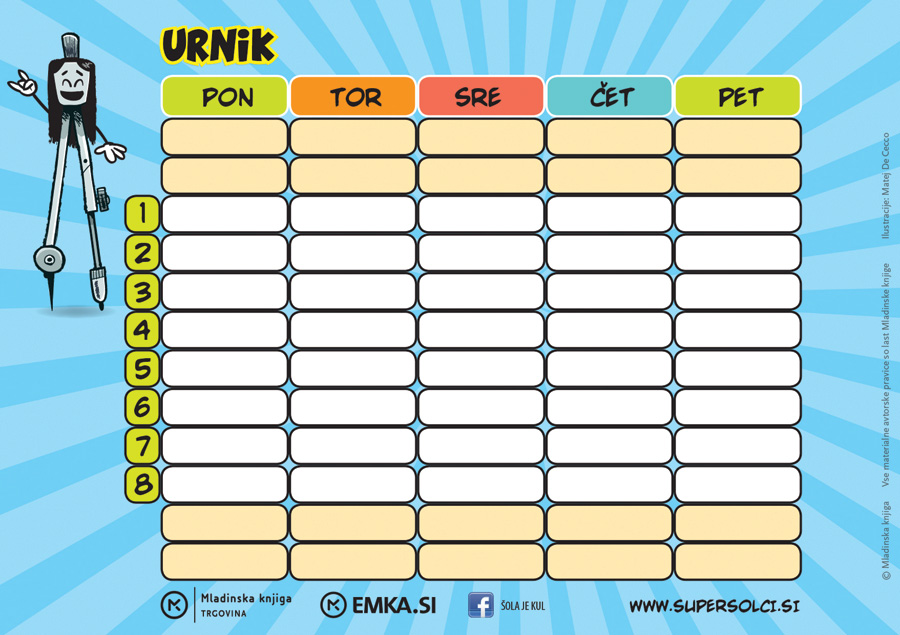 urnik supersolci