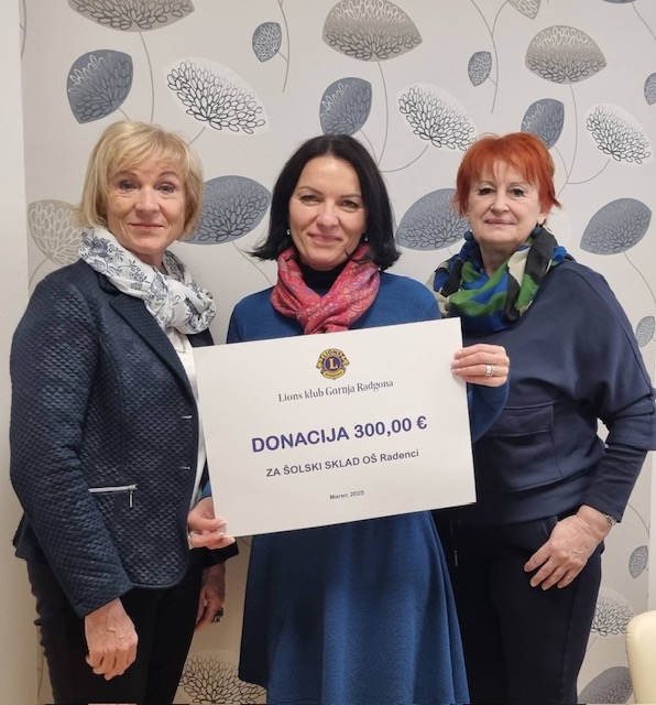 Donacija Lions kluba Gornja Radgona